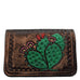 Bus87 - Prickly Pear Tooled And Painted Business Card Holder Accessories