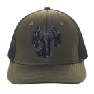 Cap76 - Olive And Black Cap Cap