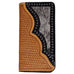 Cb24 - Hand-Tooled Inlayed Checkbook Wallet Wallet