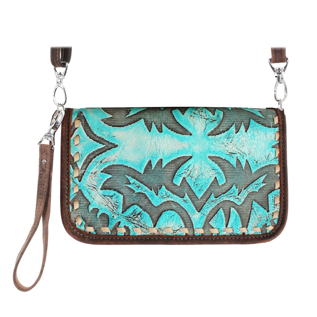 Co150 - Laredo Turquoise Clutch Organizer Handbag