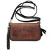 Co193 - Las Cruces Brown Clutch Organizer Handbag