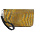 Co196 - Canary Hornback Gator Print Clutch Organizer Handbag