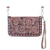 CO213 - Poinsettia Floral Tooled Clutch Organizer
