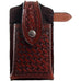 Cpc48 - Chestnut Basket Weave Tooled Cell Phone Holder Accessories