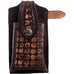 Cpc49 - Brown Vintage Honeycomb Tooled Cell Phone Holder Accessories