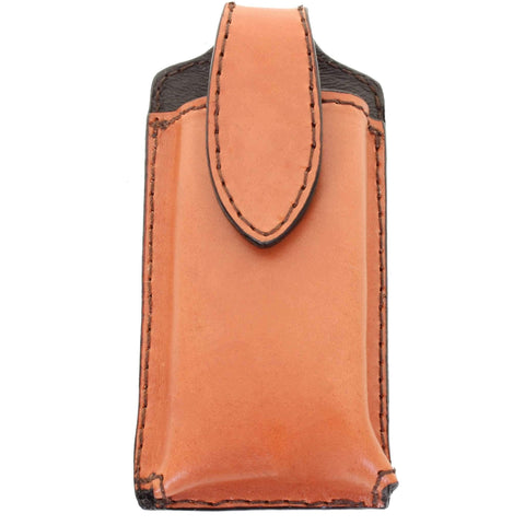 CPC72 - Brown Rough Out Cell Phone Holder - Double J Saddlery