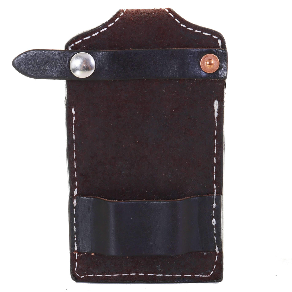 CPC46 - Brown Rough Out Leather Cell Phone Holder - Double J