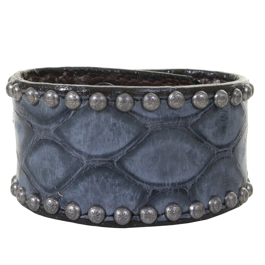 CUF11/207A - Genuine Anaconda Studded Cuff