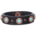 Cuf3/416 - 3/4 Black Chap Cuff Jewelry