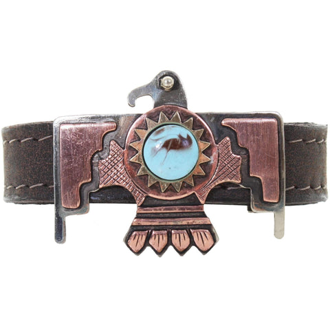 Cuf3/431 - 3/4 Thunderbird Brown Bomber Cuff Jewelry