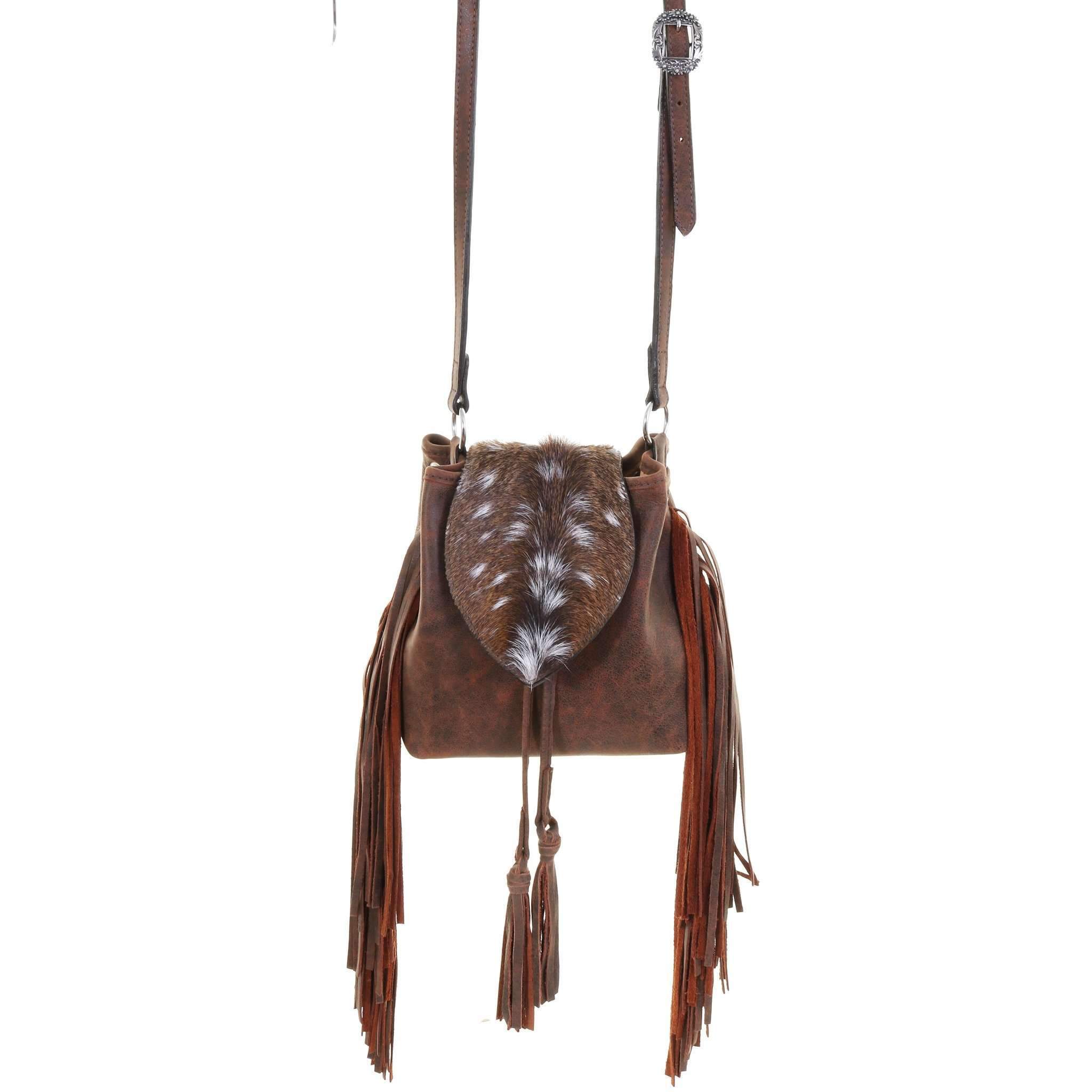 DP01 - Axis Hair Drawstring Pouch Purse - Double J Saddlery