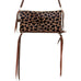 Es09 - Leopard Hair Envelope Satchel Handbag