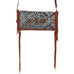 Es10 - Turquoise/brown Laredo Envelope Satchel Handbag