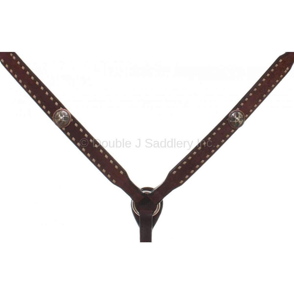 Bc685 - Brown Rough Out Breast Collar Tack