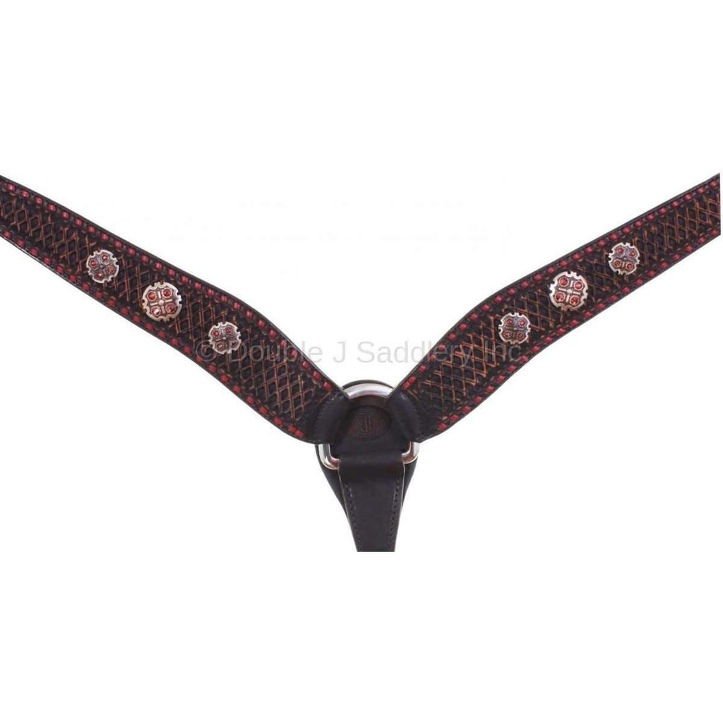 Bc694 - Black Vintage Breast Collar Tack