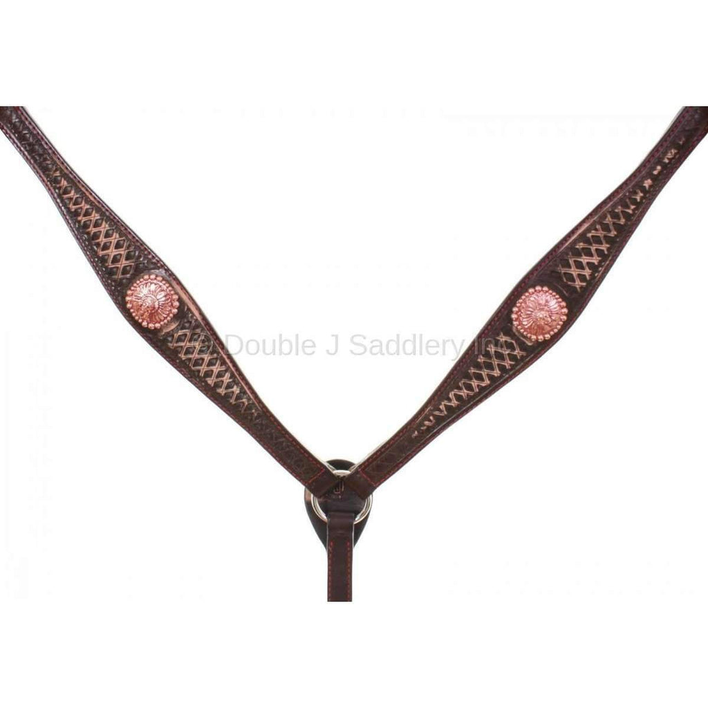 Bc789 - Brown Vintage Breast Collar Tack