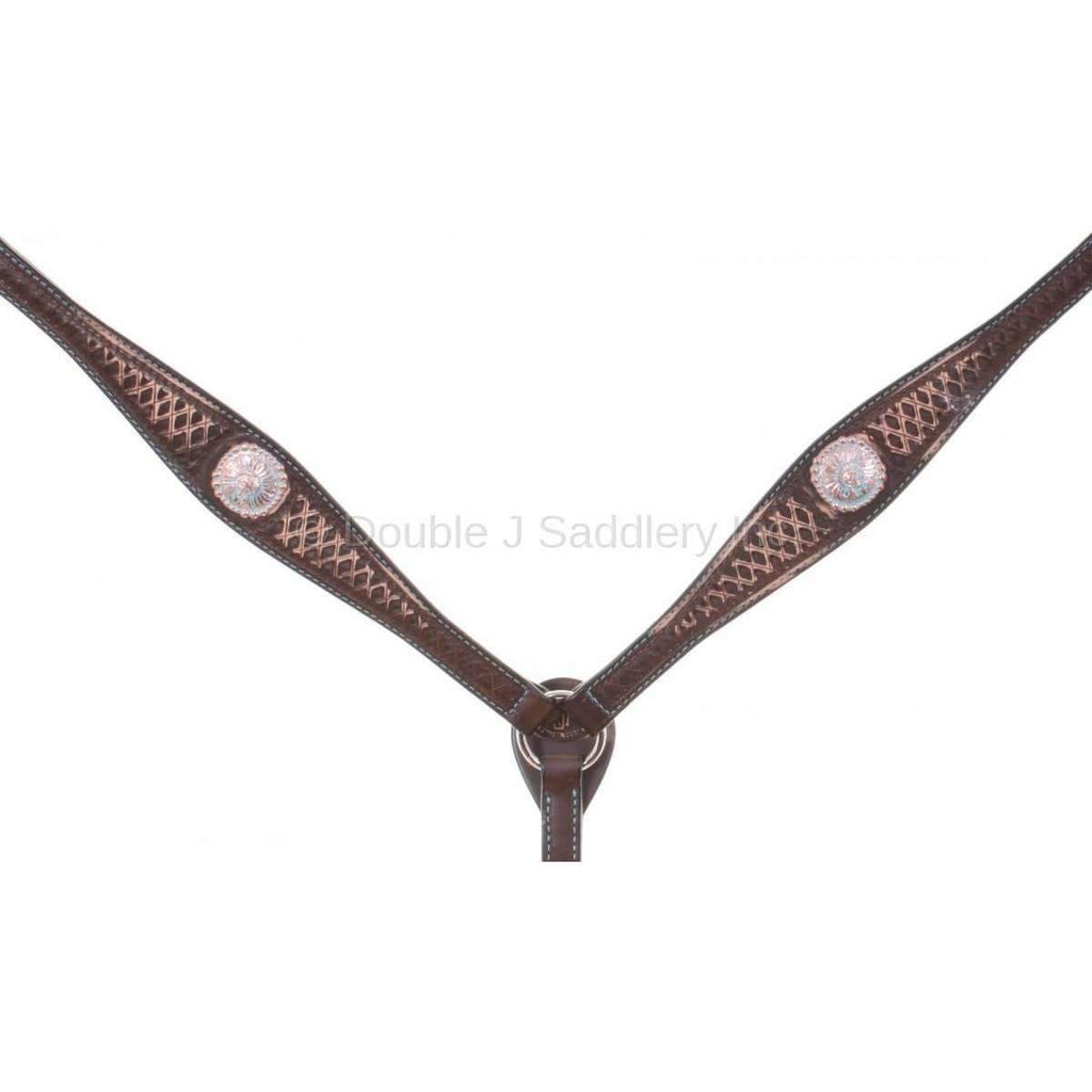 Bc796 - Brown Vintage Breast Collar Tack