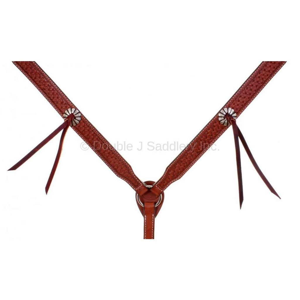 Bc803 - Chestnut Leather Breast Collar Tack