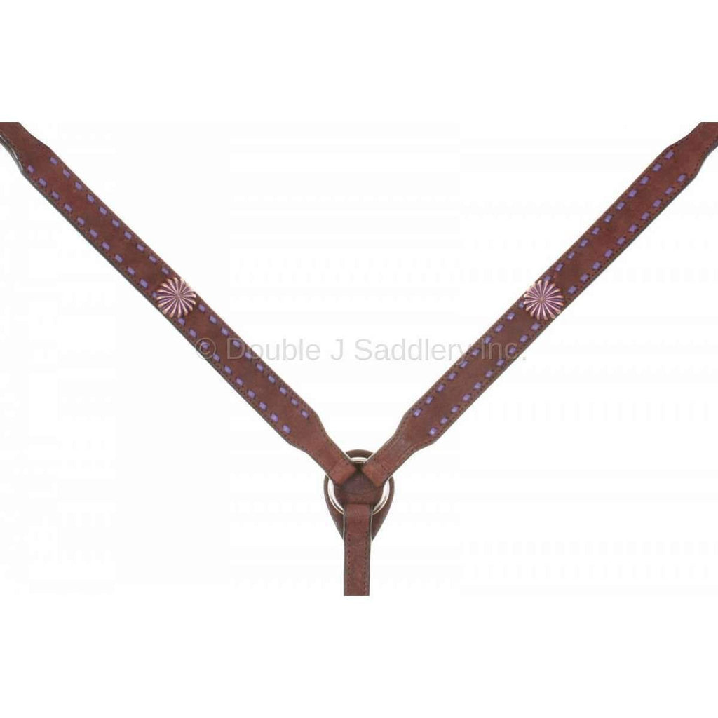 Bc817 - Brown Rough Out Breast Collar Tack