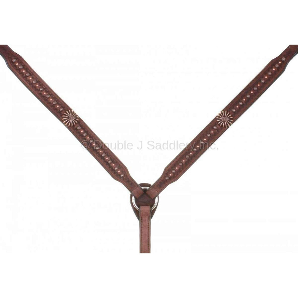 Bc825 - Brown Rough Out Breast Collar Tack