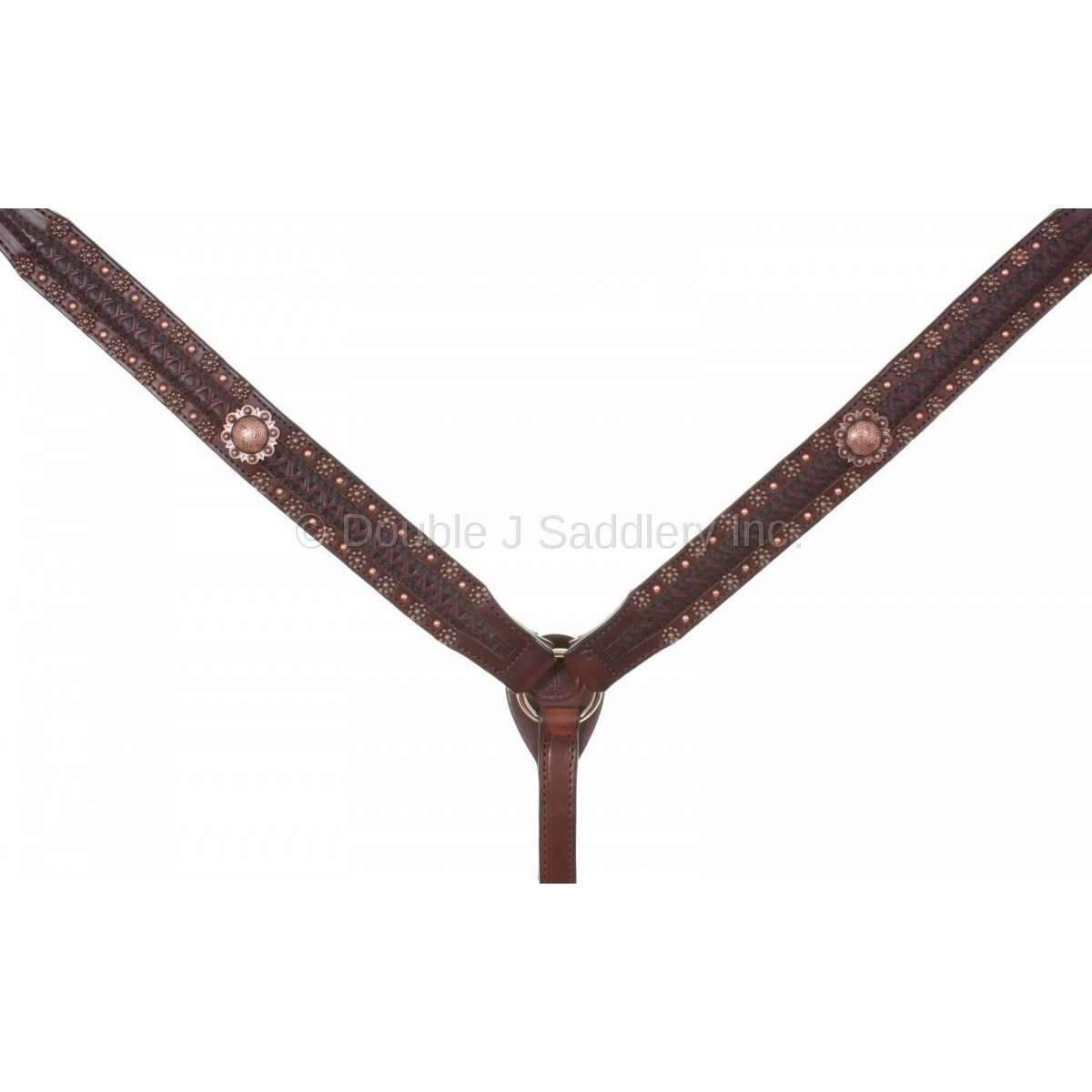 Bc829 - Brown Leather Breast Collar Tack