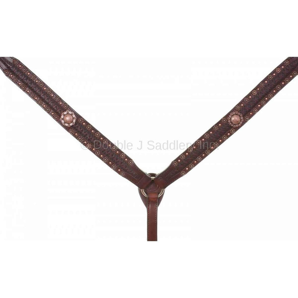 Bc829 - Brown Leather Breast Collar Tack