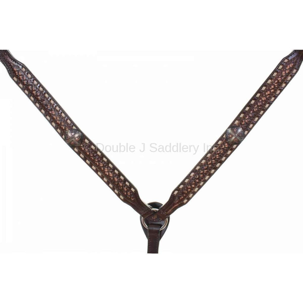 Bc833 - Brown Vintage Breast Collar Tack