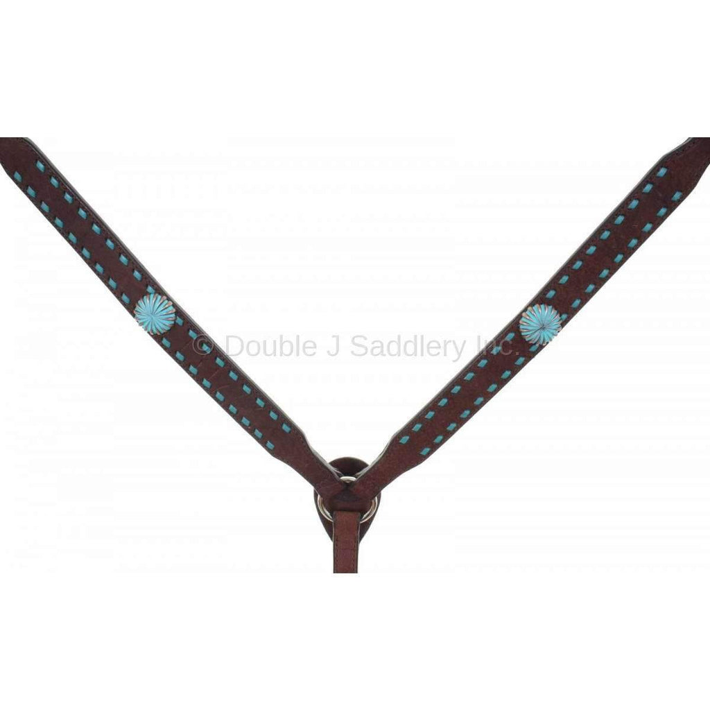Bc841 - Brown Rough Out Breast Collar Tack