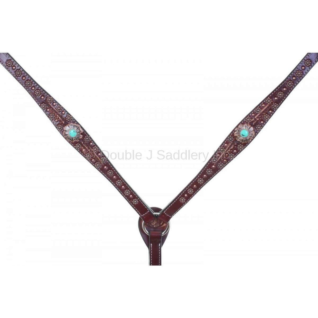 Bc842 - Cognac Vintage Breast Collar Tack