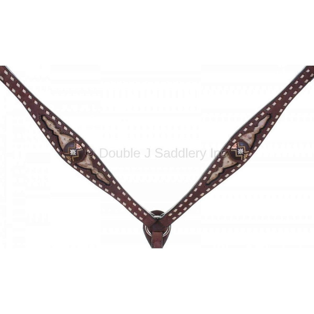 Bc844 - Brown Rough Out Breast Collar Tack