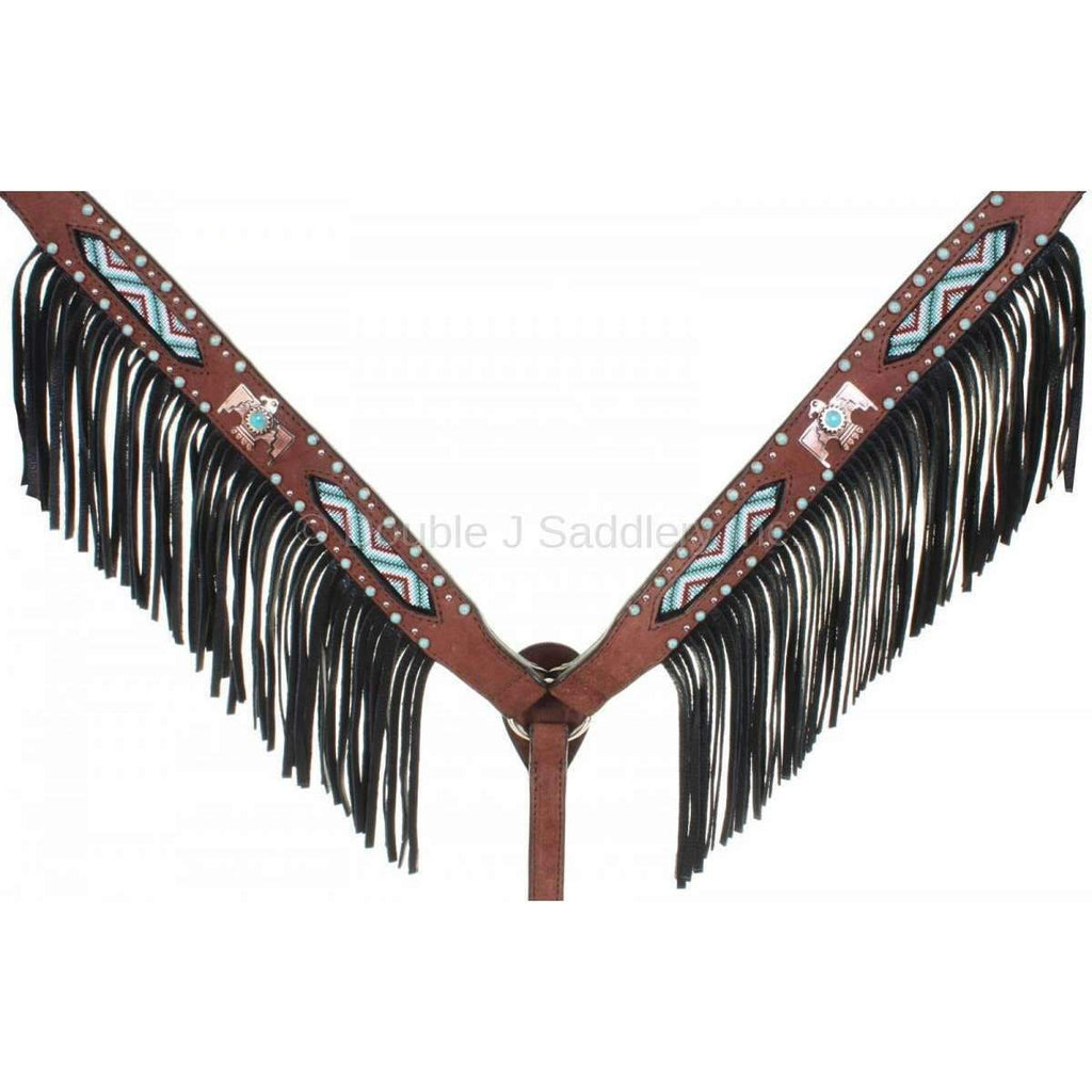 Bc847 - Brown Rough Out Breast Collar Tack