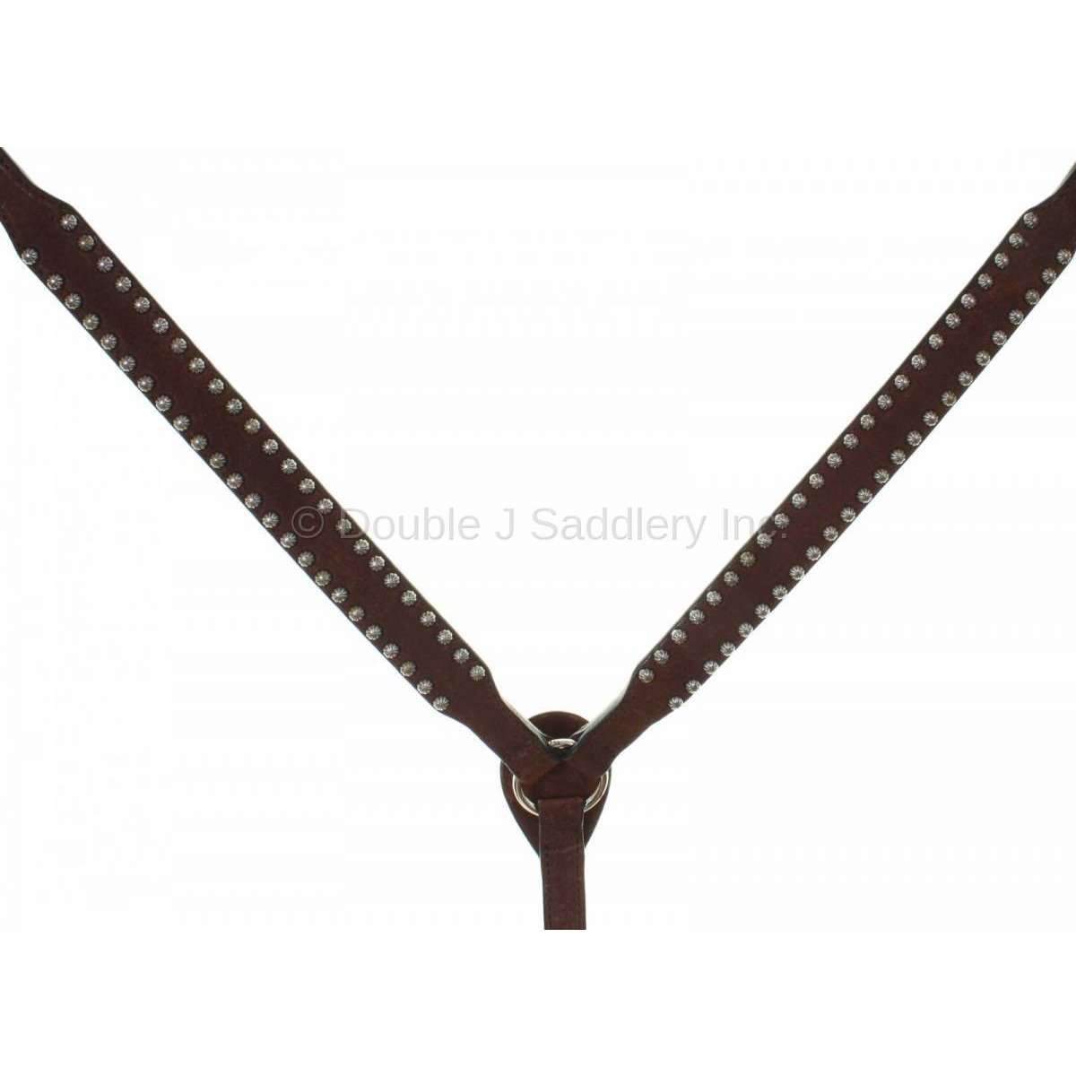 Bc809D - Brown Rough Out Breast Collar Tack