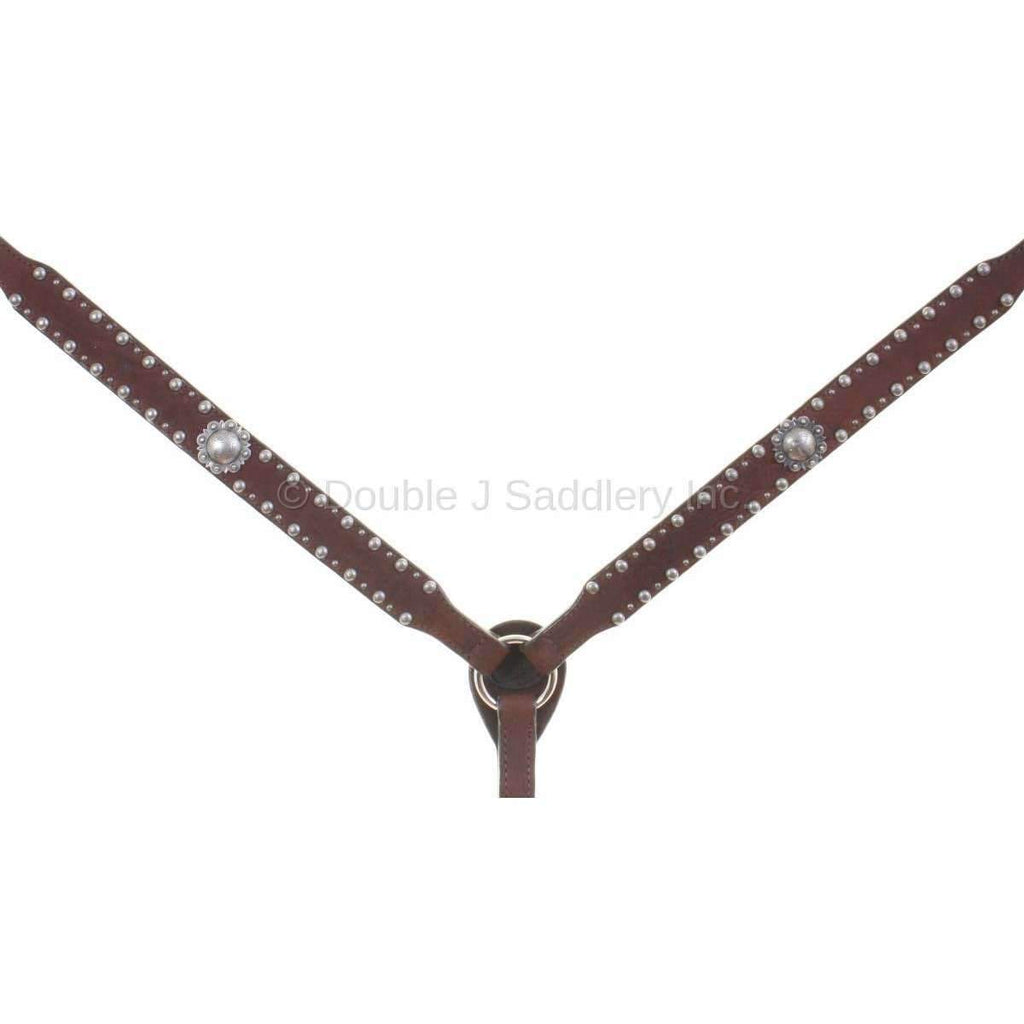 Bc881Ad - Brown Rough Out Breast Collar Tack