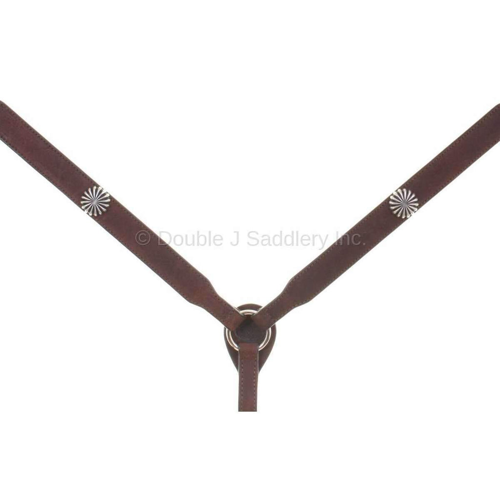 Bc881E - Brown Rough Out Breast Collar Tack