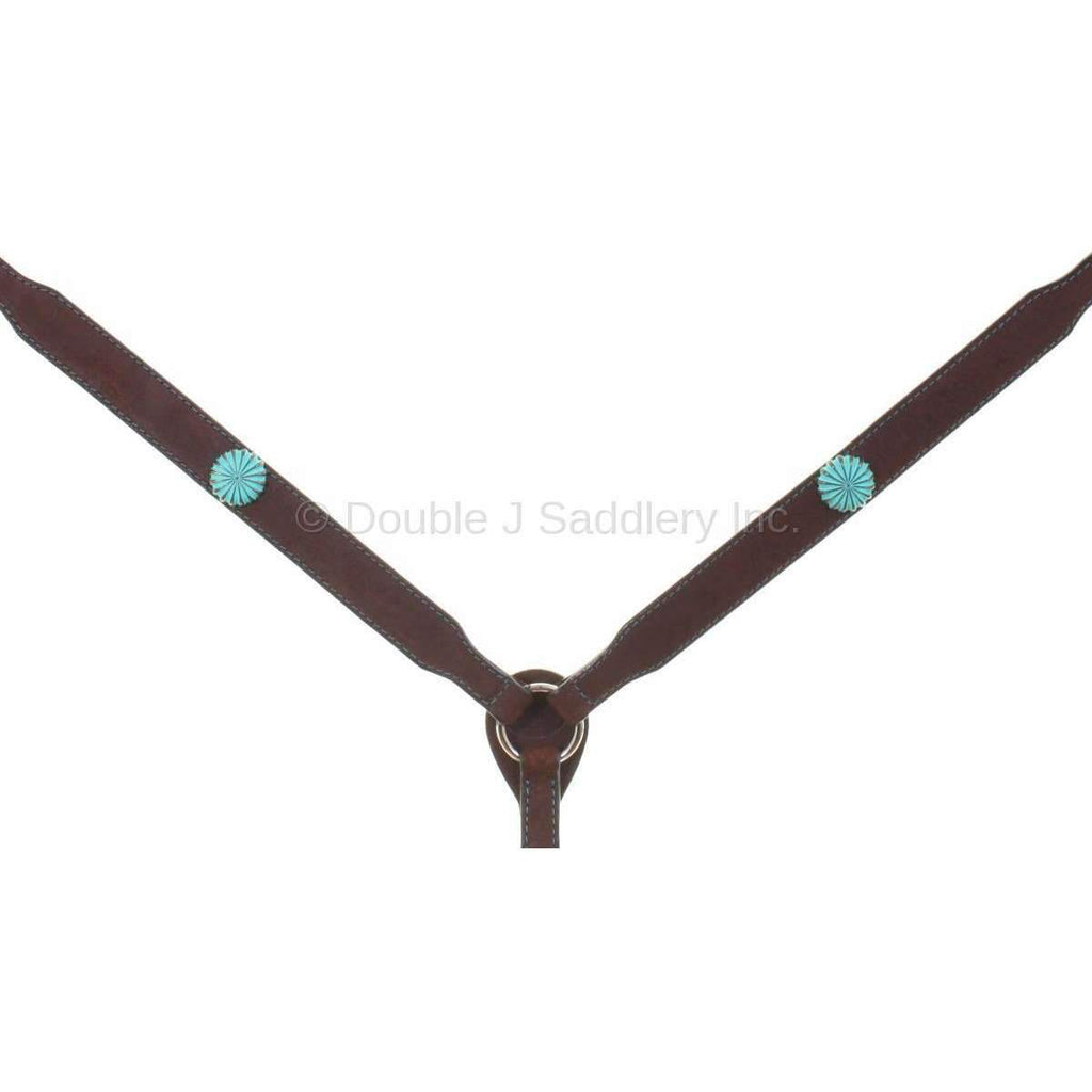 Bc812A - Brown Rough Out Breast Collar Tack