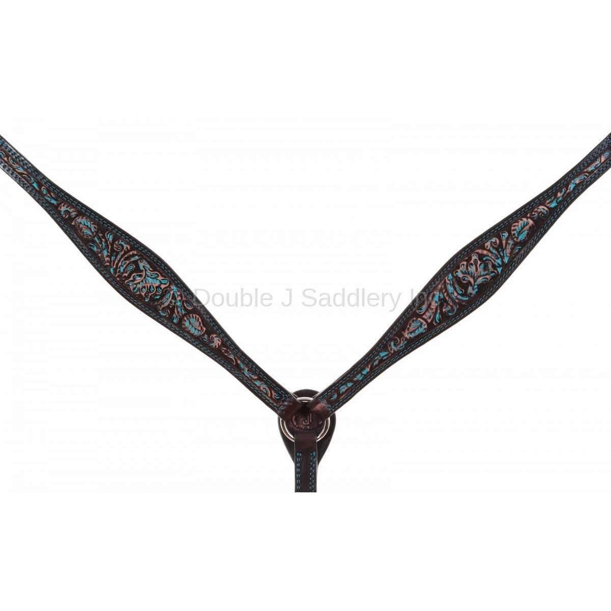 BC913 - Brown Vintage Breast Collar - Double J Saddlery