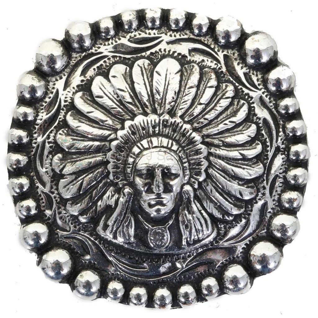 C1010 - Vintage Silver Indian Concho Concho