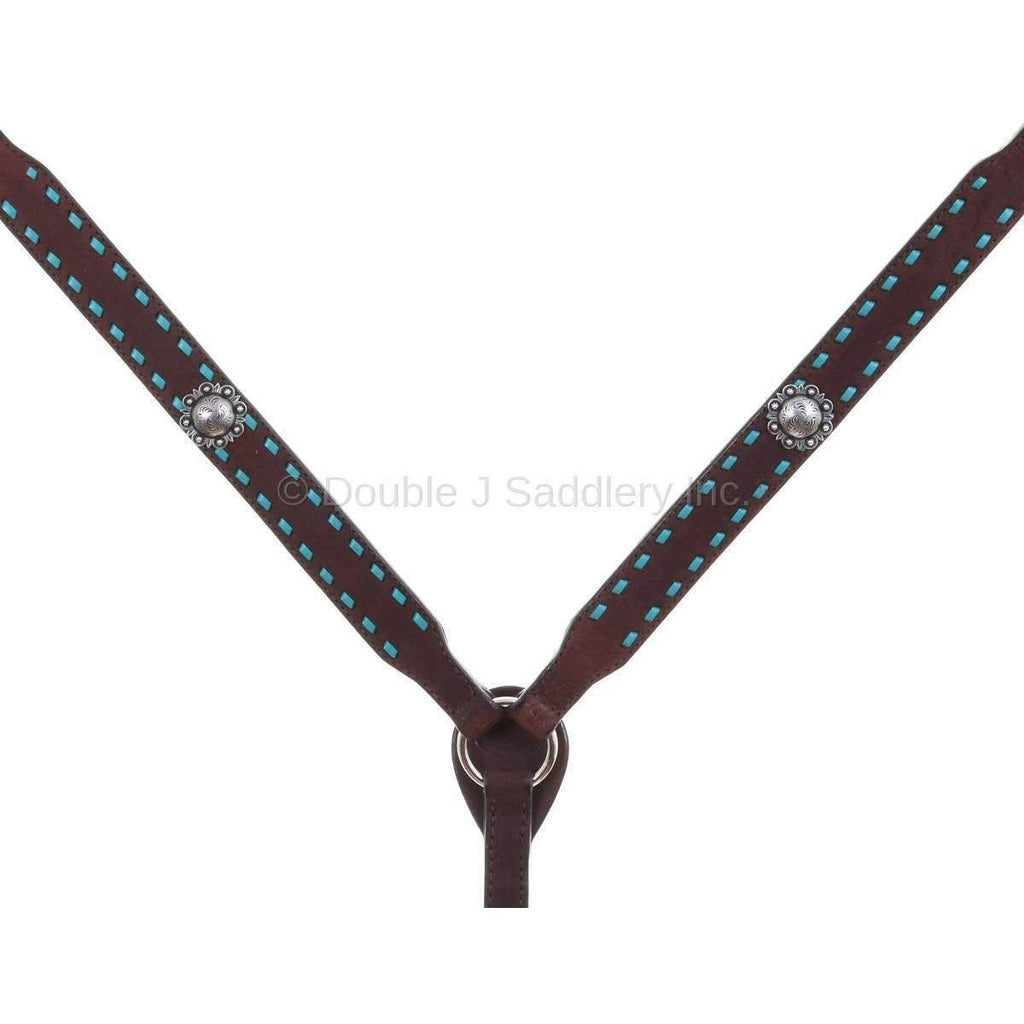 Bc923A - Brown Rough Out Breast Collar Tack