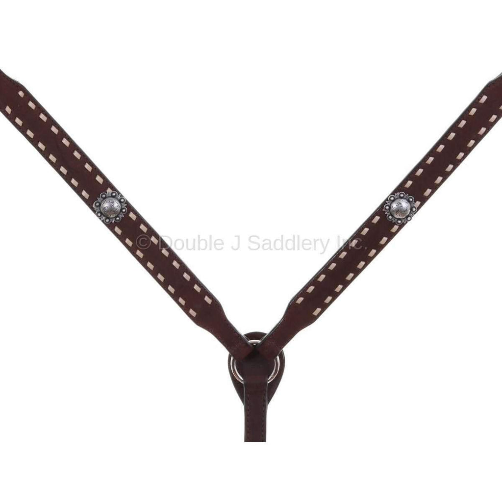 Bc923C - Brown Rough Out Breast Collar Tack