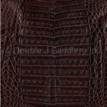 Chocolate Brown Caiman Gator Leather - Sl1422 Design Option
