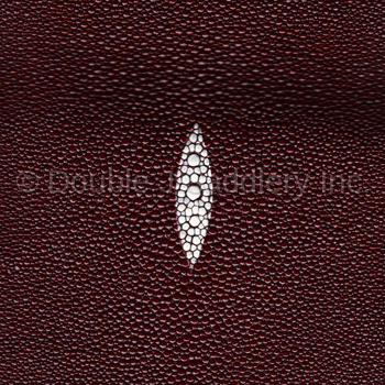 Burgundy Stingray Leather Design Option