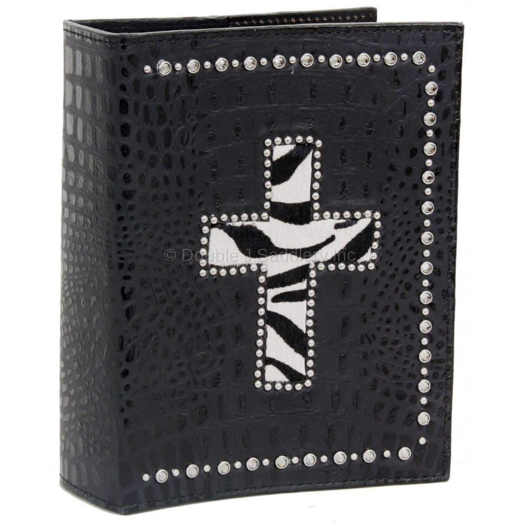 Bible07 - Black Gator Cross Bible Cover Accessories