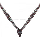 Bc353 - Brown Vintage Hand-Tooled Breast Collar Tack