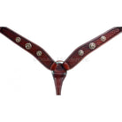 Bc536 - Chestnut Tooled Breast Collar Tack