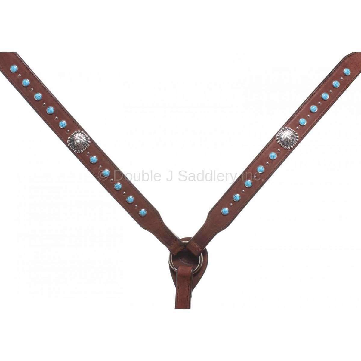 Bc632 - Brown Rough Out Breast Collar Tack