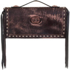 Fc01 - Tularosa Brown Vintage Folding Clutch Handbag