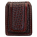 Fmmc03 - Cognac Leather Tooled Flat Magnetic Money Clip Wallet