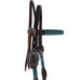 H1239A - Turq. Whipped Laced Browband Headstall