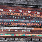 B949 - Mahogany Vintage Studded Belt Belt