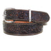 B1064 - Brown Vintage Tooled Belt Belt